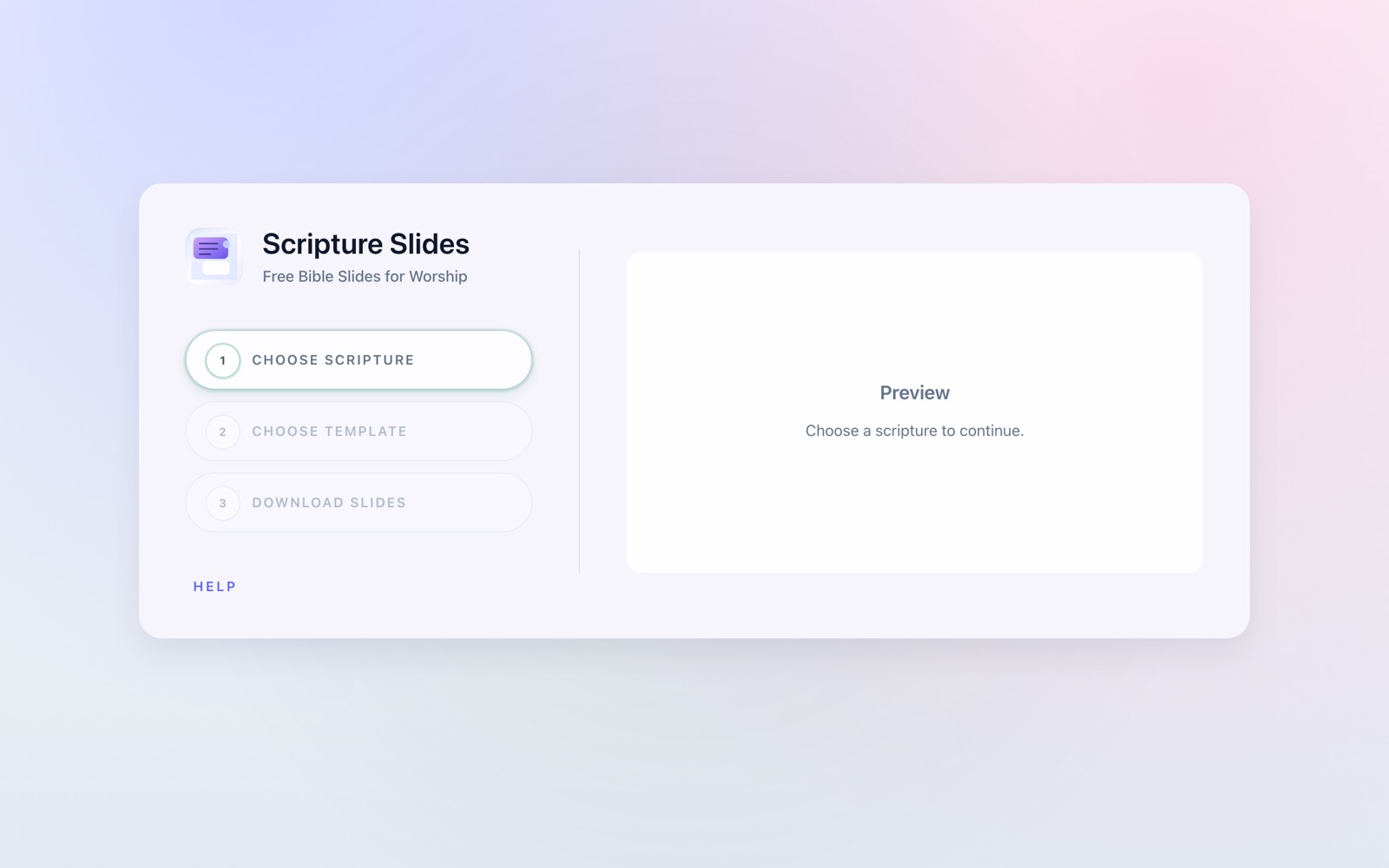 Scripture2Slides screenshot